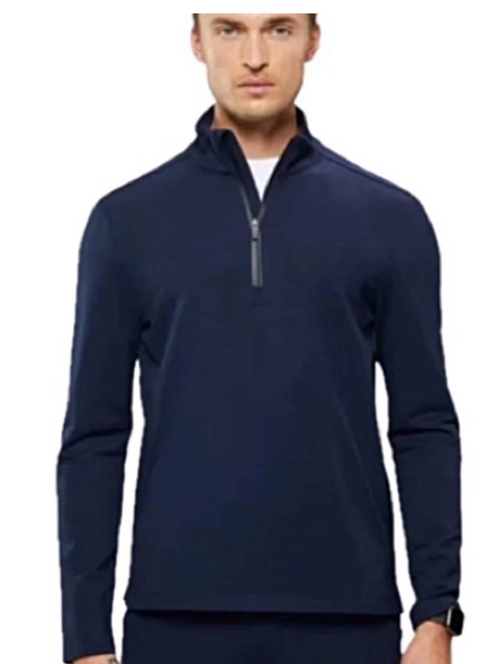 Cuts Clothing Men's Navy Half-Zip Performance Jacket